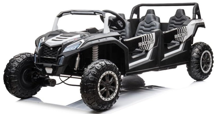 Elektrické autíčko Buggy UTV čtyřmístné 24V nafukovací kola bílé