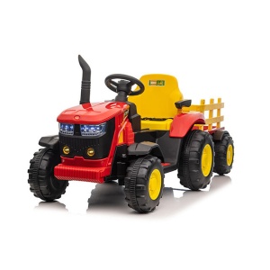  Mamido Dětský elektrický traktor s vlečkou 12V 7Ah červený