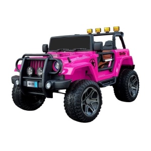  Elektrické autíčko Jeep Monster 4x4 růžové NOVÉ- VYSTAVENÝ KUS