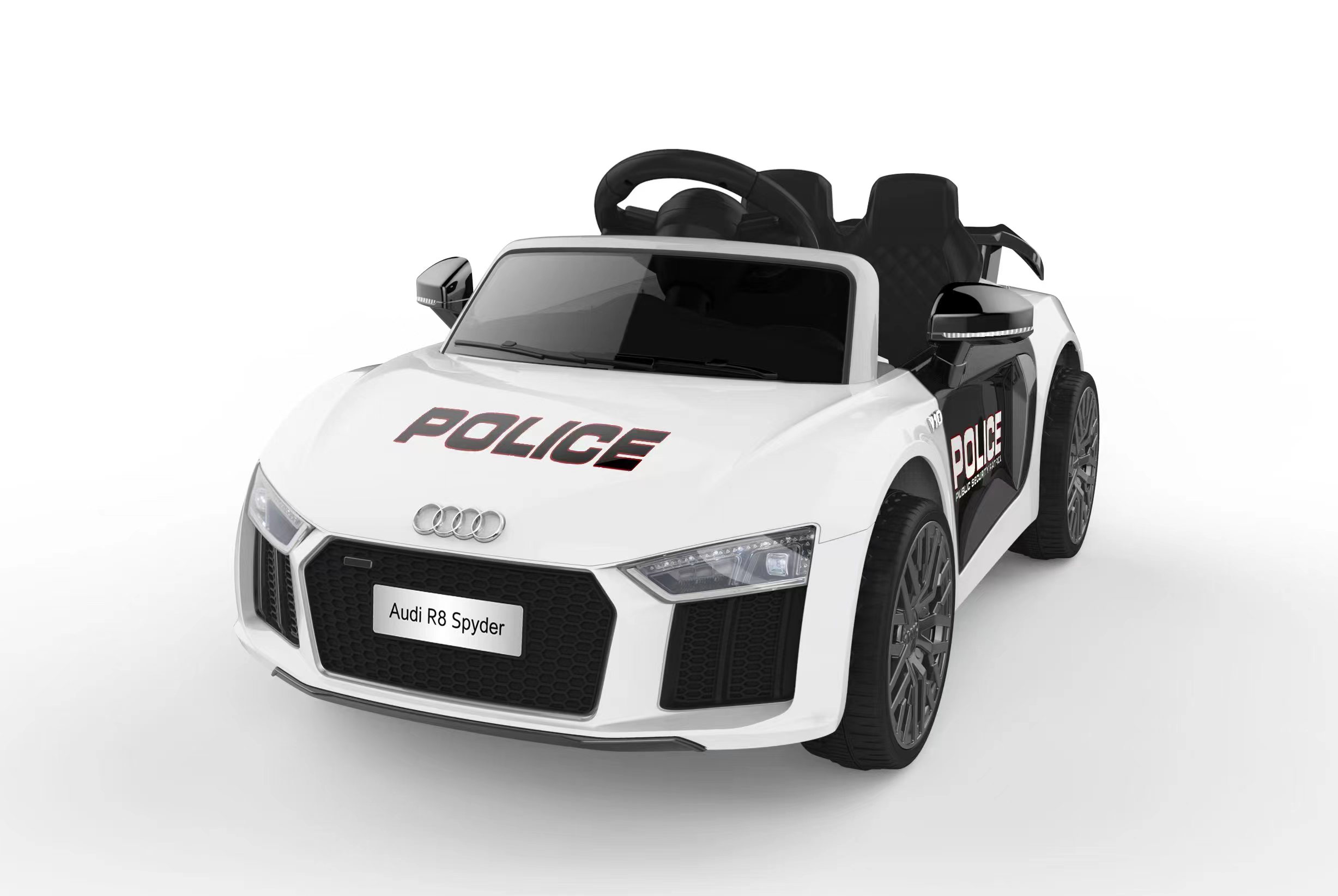  Mamido Dětské elektrické autíčko Audi R8 Spyder policie Barva: Bílá