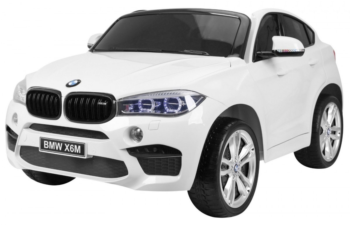  Elektrické autíčko BMW X6 M dvoumístné XXL bílé