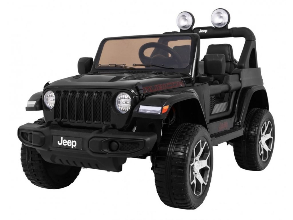  Elektrické autíčko Jeep Wrangler Rubicon 4x4 černé