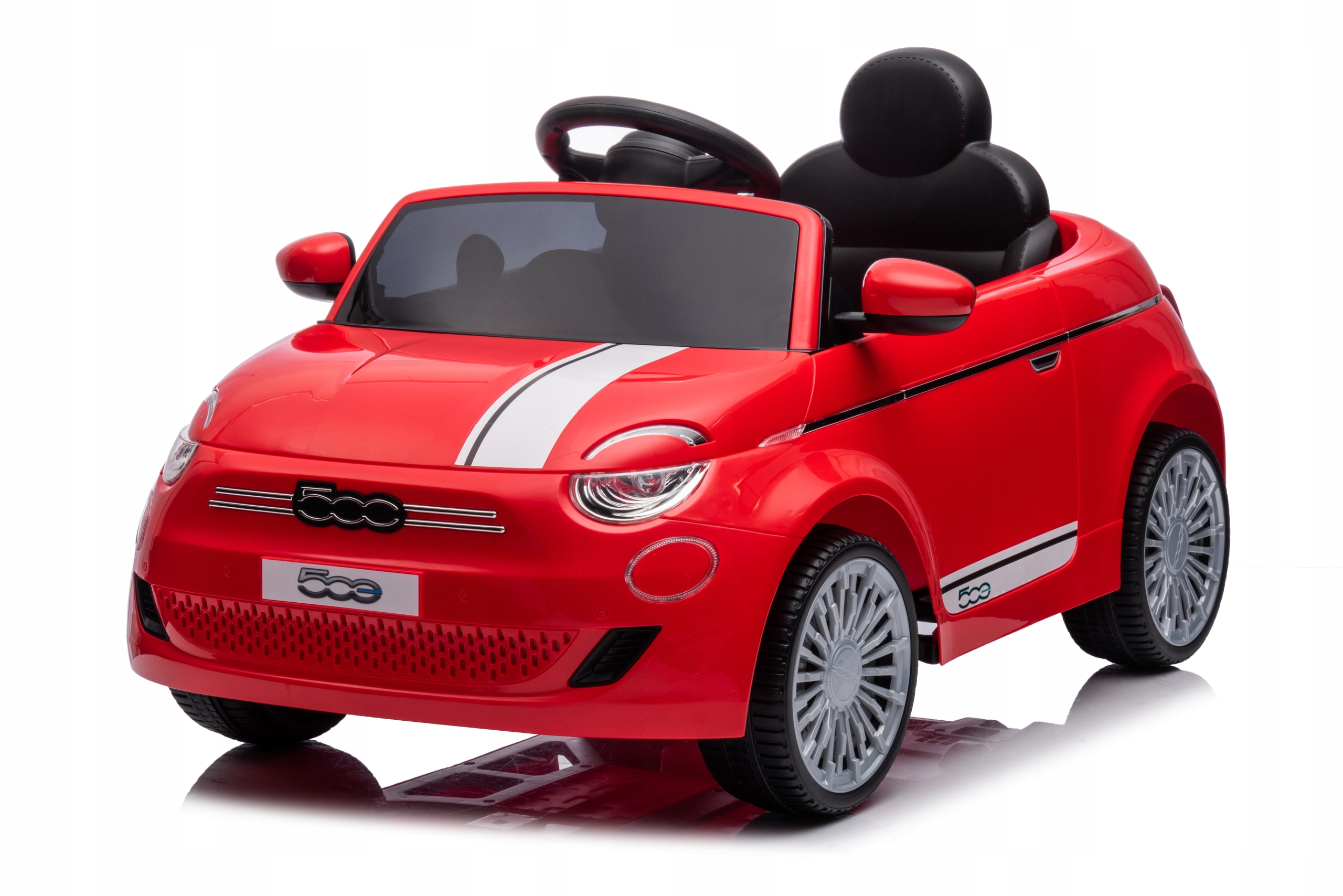  Elektrické autíčko Fiat 500 cabrio červené