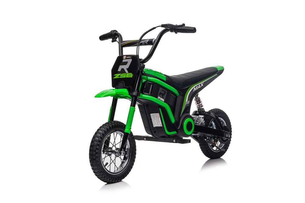 Dětská elektrická motorka Cross 350W zelená