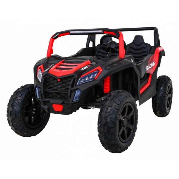  Dětské elektrické autíčko Buggy UTV Strong 24V nafukovací kola červené