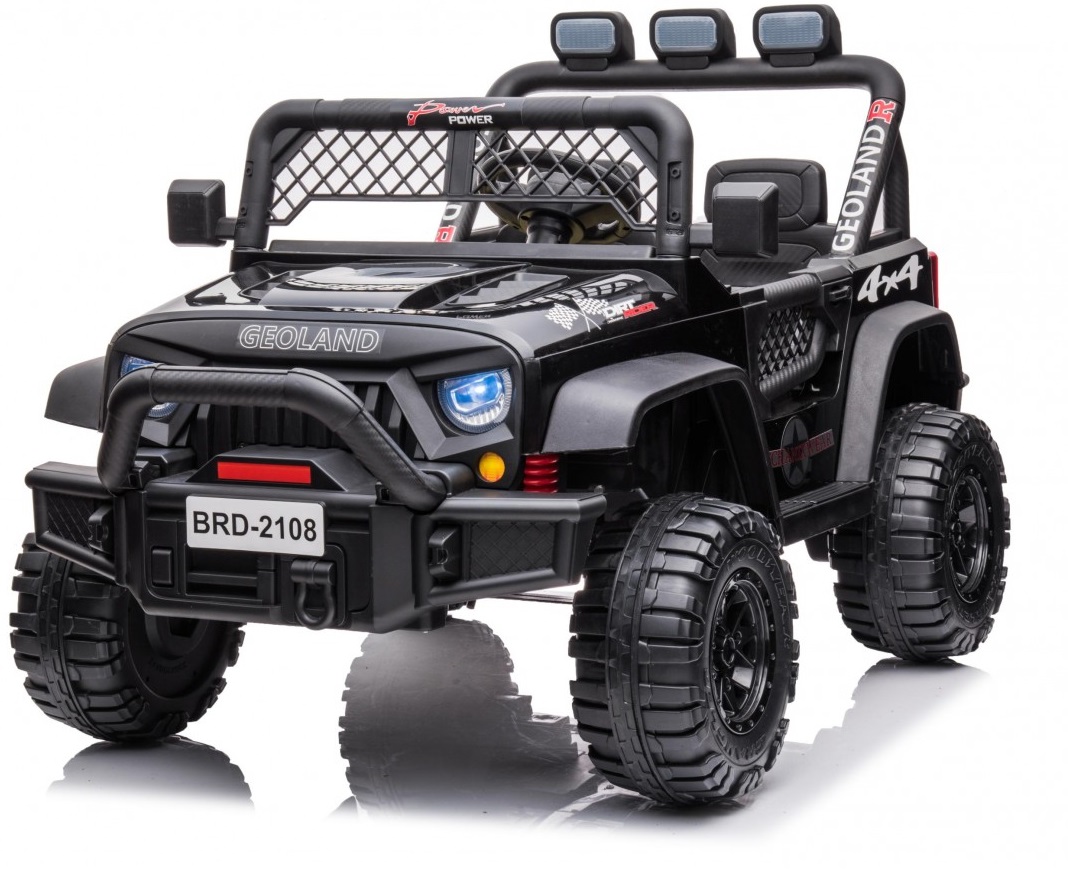  Elektrické autíčko jeep Geoland Power 2x200W černé