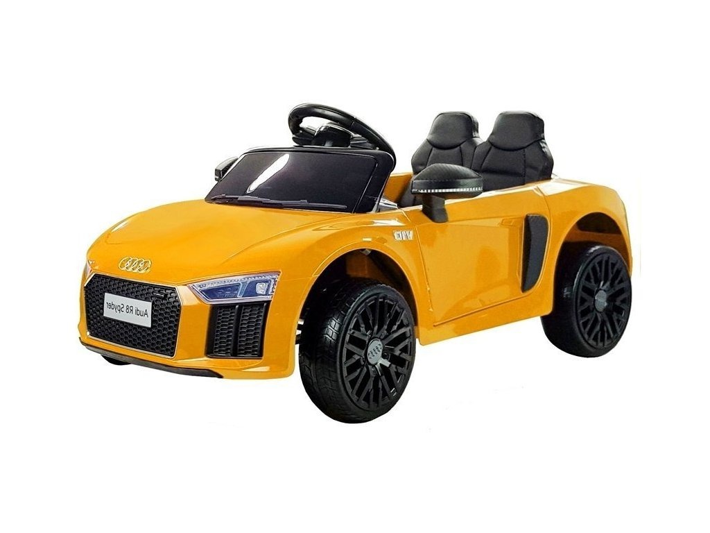  Dětské elektrické autíčko Audi R8 Spyder lakované žluté