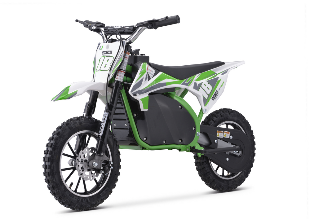  Elektrická motorka Cross Trail King 800W 36V zelená