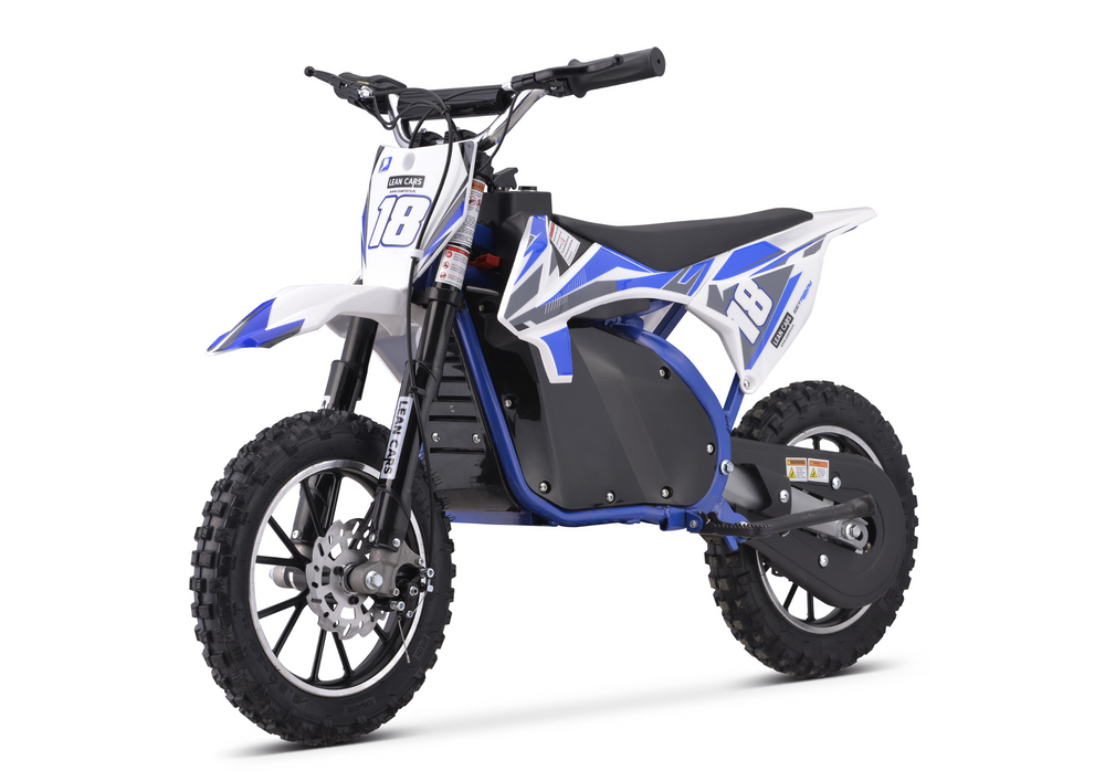  Elektrická motorka Cross Trail King 800W 36V modrá