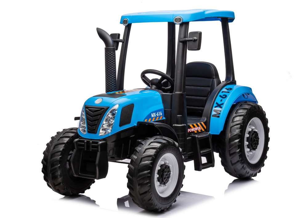  Dětský elektrický traktor A011 24V 400W modrý