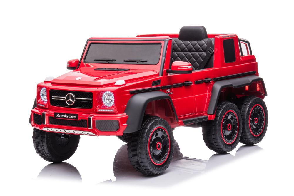  Elektrické autíčko Mercedes Benz G63 6x6 červené