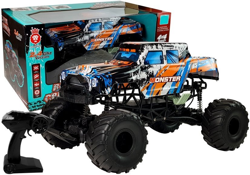  Auto na dálkové ovládání RC Monster 4x4 oranžové