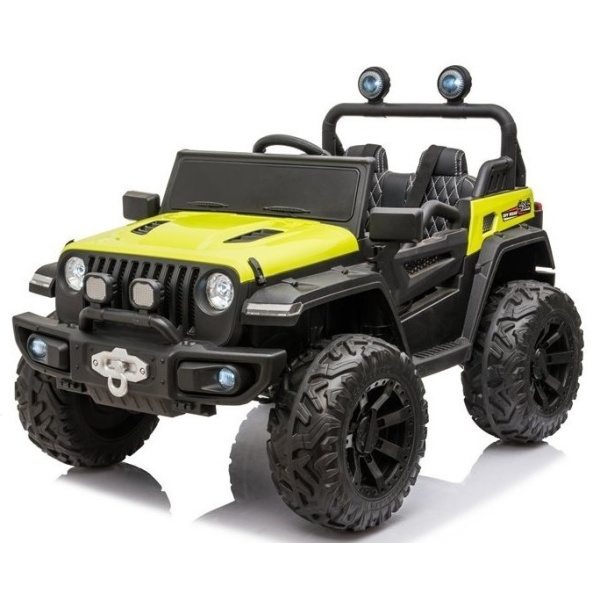  Dětské elektrické auto Jeep Off Road 4x4 zelené