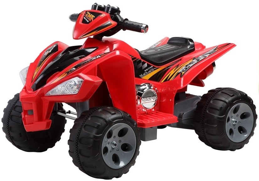 Dětská elektrická čtyřkolka AMS červená