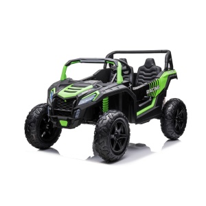  Elektrické autíčko Buggy UTV Strong 24V nafukovací kola zelené