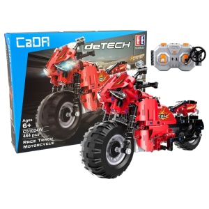  Stavebnice technic R/C motorka červená