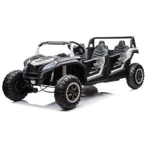  Elektrické autíčko Buggy UTV čtyřmístné 24V nafukovací kola bílé