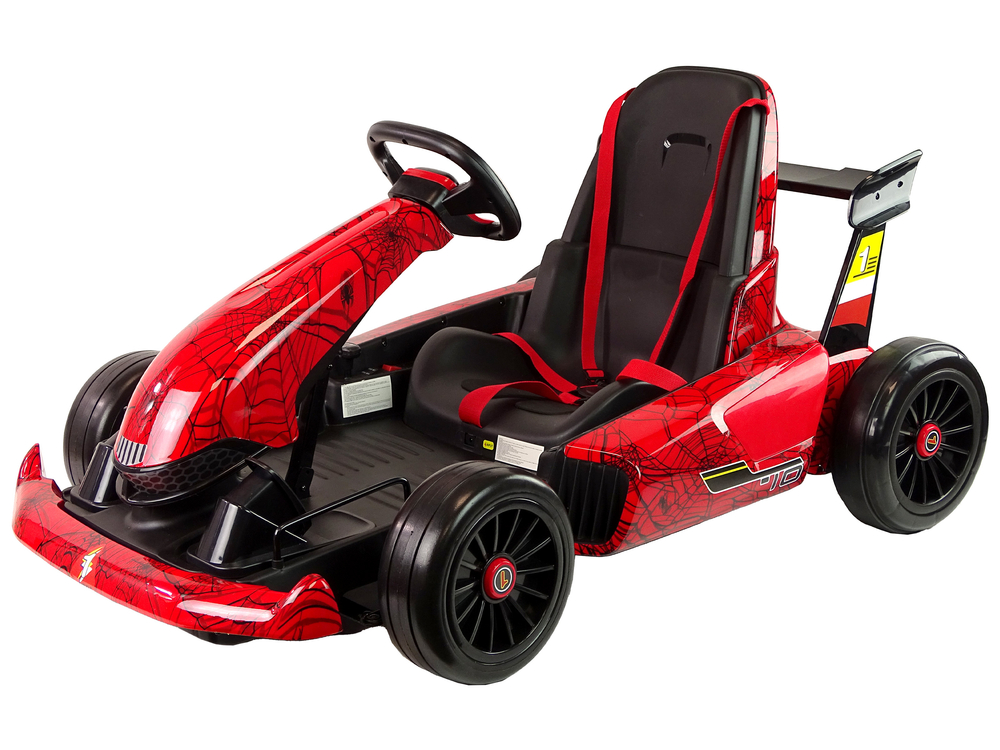 Dětská elektrická motokára Spider lakovaná červená  Dětská elektrická motokára Spider lakovaná červená