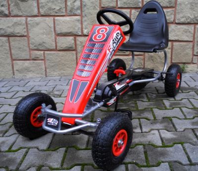 Dětská šlapací motokára G5 červená