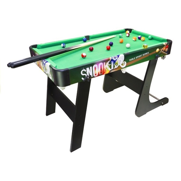  Skládací dřevěný kulečníkový stůl s koulemi