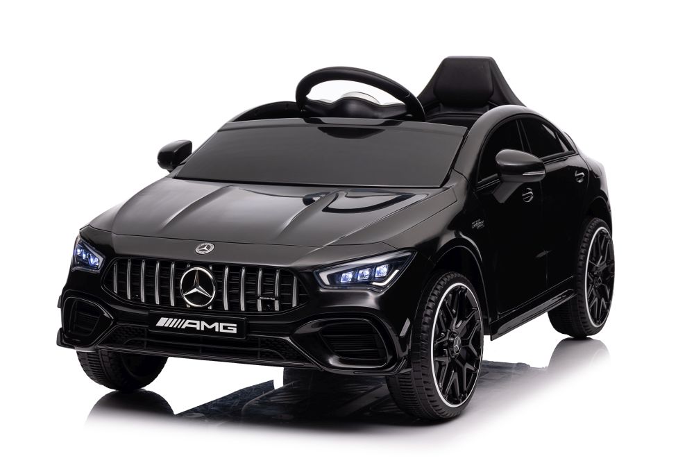 Elektrické autíčko Mercedes CLA 45s AMG 4x4 lakované černé  Elektrické autíčko Mercedes CLA 45s AMG 4x4 lakované černé