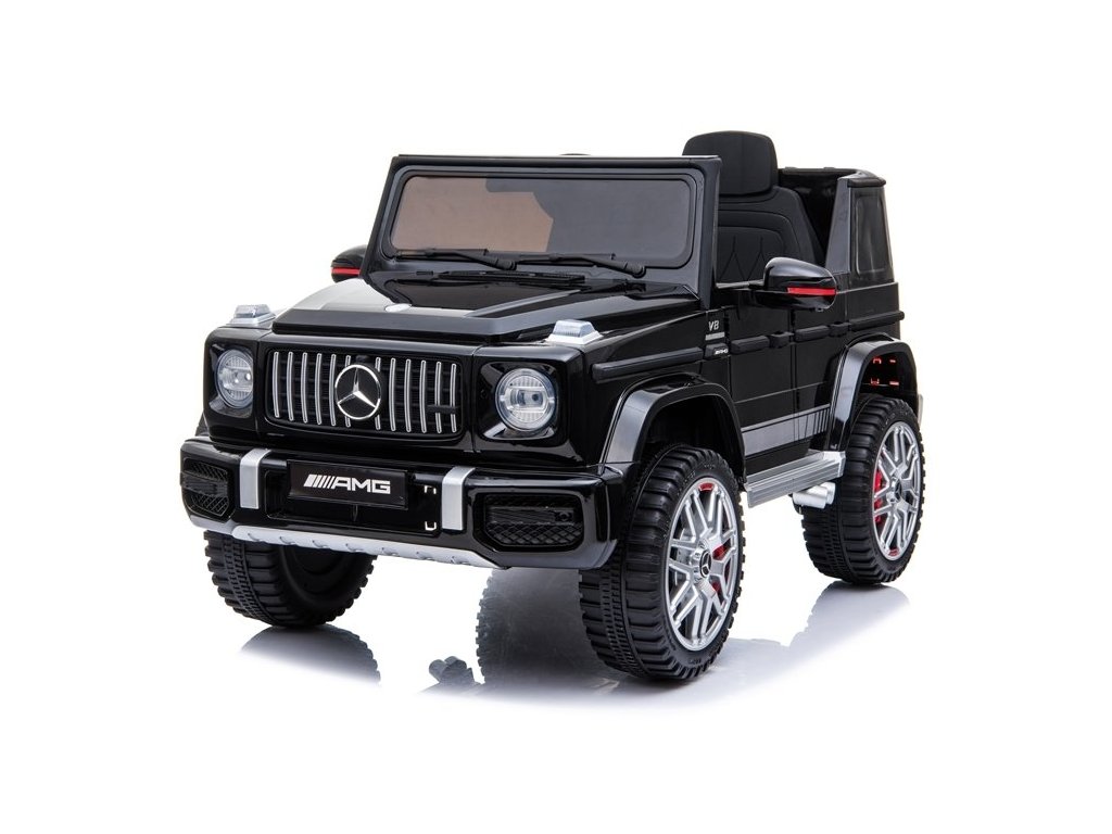 Elektrické autíčko Mercedes G63 AMG lakované černé  Elektrické autíčko Mercedes G63 AMG lakované černé