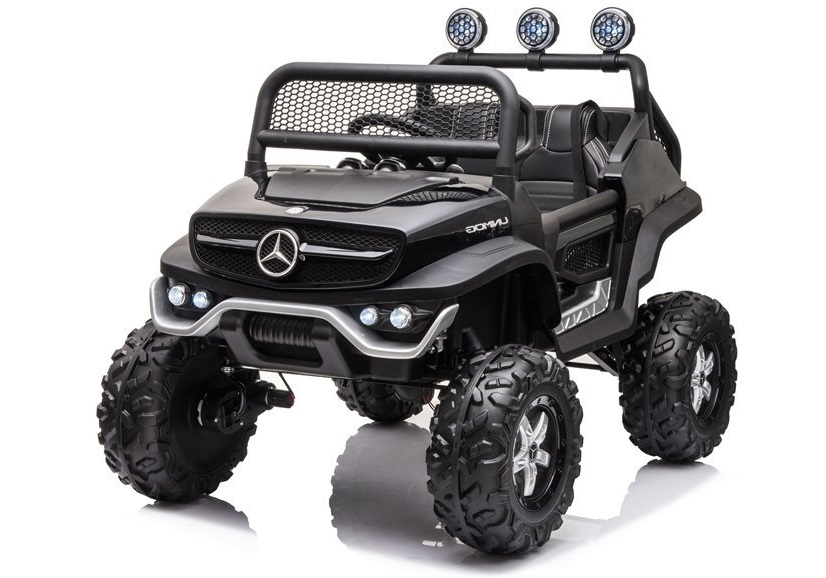  Dětské elektrické autíčko Mercedes-Benz Unimog S 4x4 lakované černé