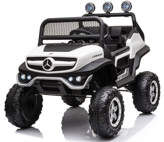  Dětské elektrické autíčko Mercedes-Benz Unimog S 4x4 bílé