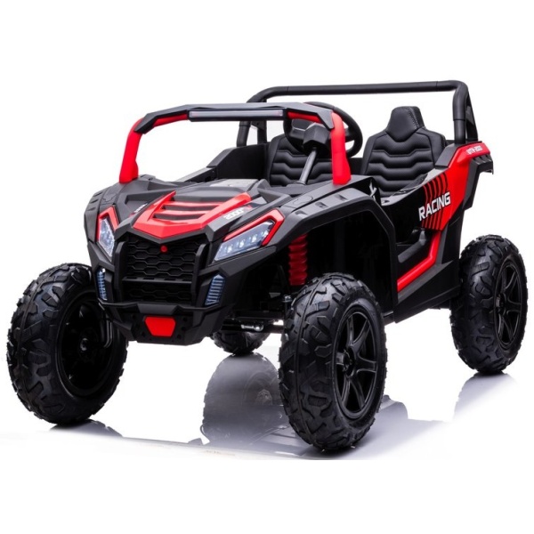  Elektrické autíčko Buggy UTV Strong 24V nafukovací kola červené