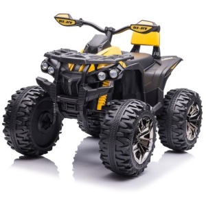  Dětská elektrická čtyřkolka ATV Power 4x4 žlutá