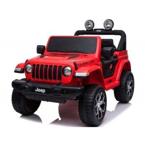  Elektrické autíčko Jeep Wrangler Rubicon 4x4 červené SLOŽENO