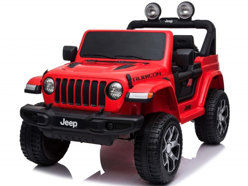  Elektrické autíčko Jeep Wrangler Rubicon 4x4 červené SLOŽENO