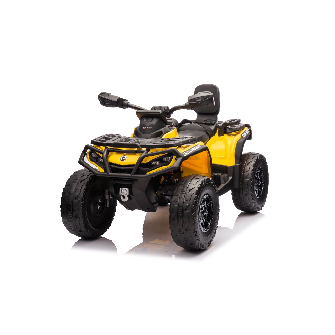  Dětská elektrická čtyřkolka Can-Am Outlander ATV 4x200W žlutá