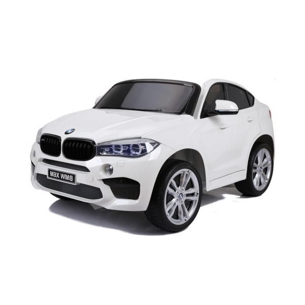  Elektrické autíčko BMW X6 M dvoumístné XXL bílé