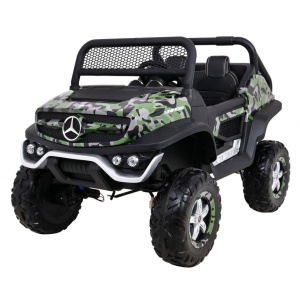  Dětské elektrické auto Buggy 4x4 Mercedes-Benz Unimog maskáčové