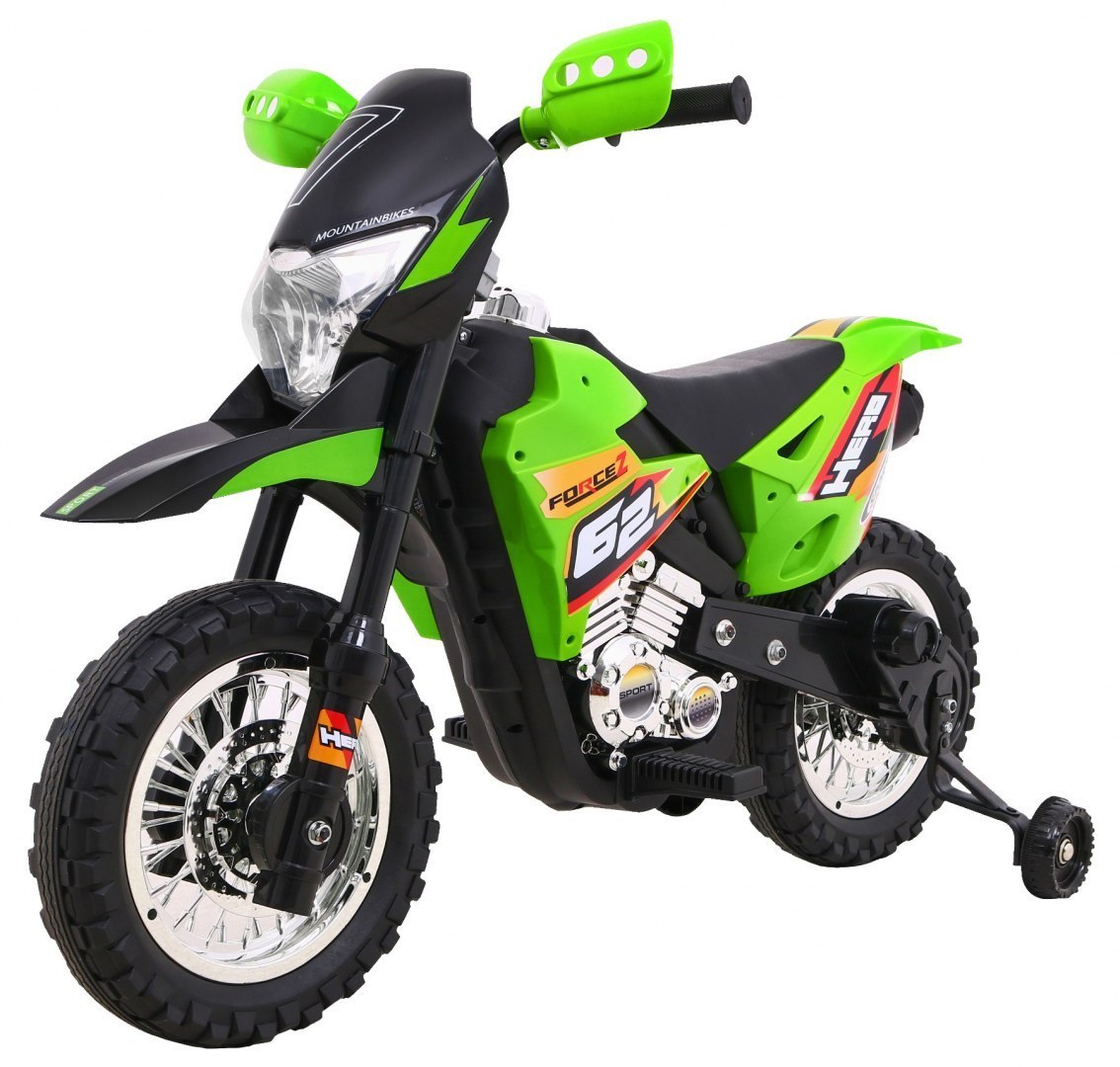Dětská elektrická motorka Cross Force zelená  Dětská elektrická motorka Cross Force zelená