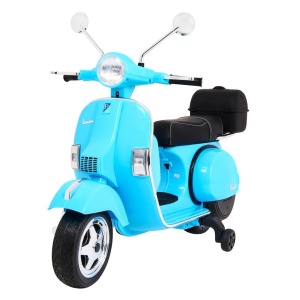  Dětský elektrický skútr Vespa modrý