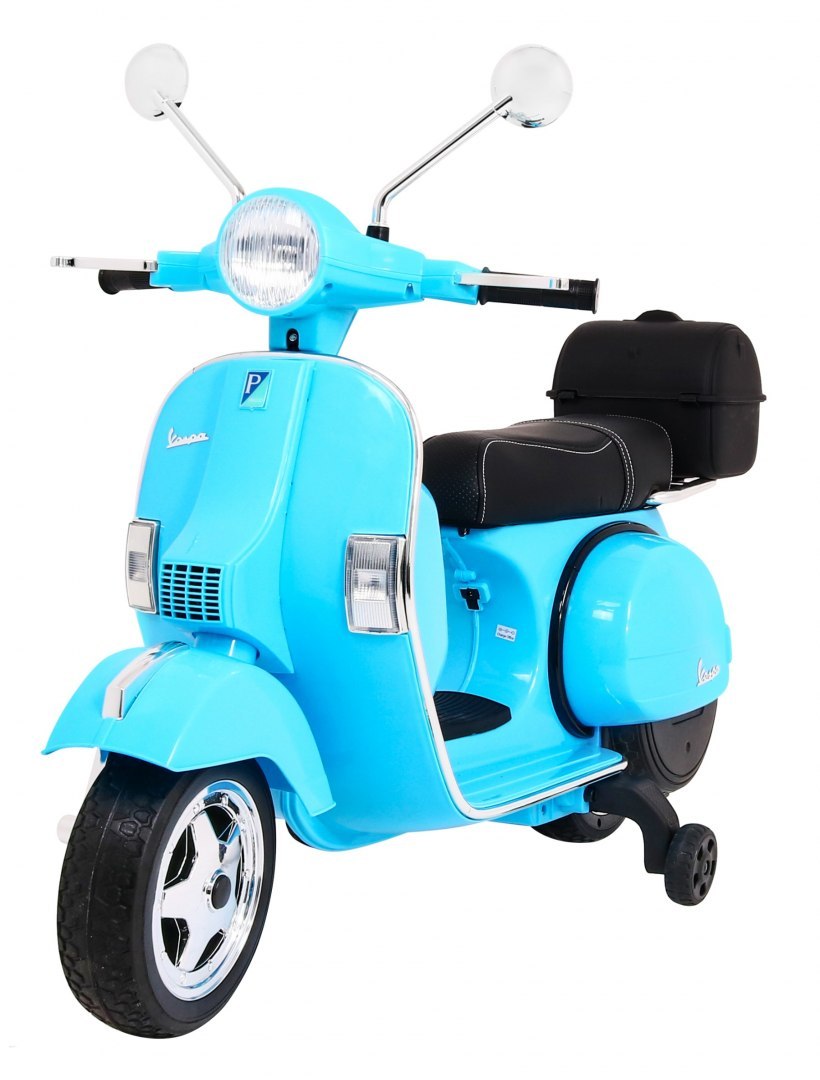  Dětský elektrický skútr Vespa modrý