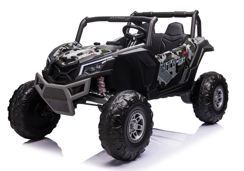 Dětské elektrické auto Buggy UTV-MX 4x4 LCD MP4 lakované maskáčové  Dětské elektrické auto Buggy UTV-MX 4x4 LCD MP4 lakované maskáčové