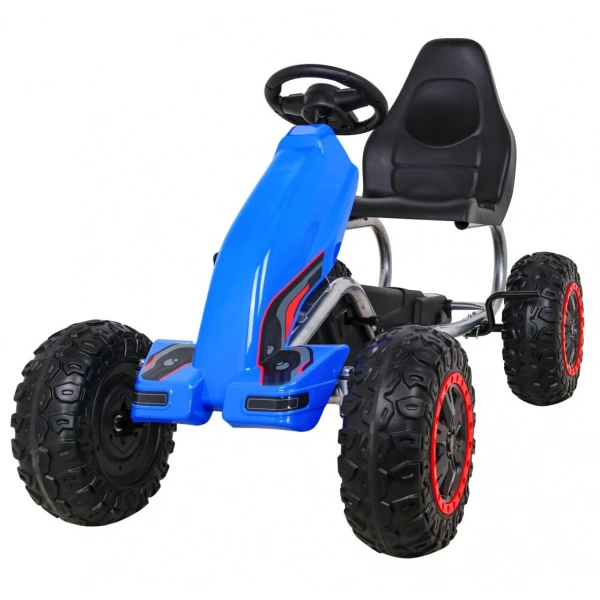  Dětská šlapací motokára Monster Strong modrá