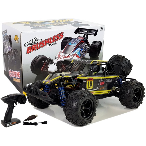  Auto na dálkové ovládání RC 4x4 Buggy Enzone 45 km/h žluté