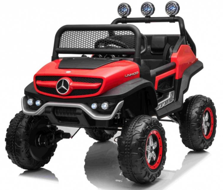  Dětské elektrické autíčko Buggy Mercedes-Benz Unimog 4x4 červené