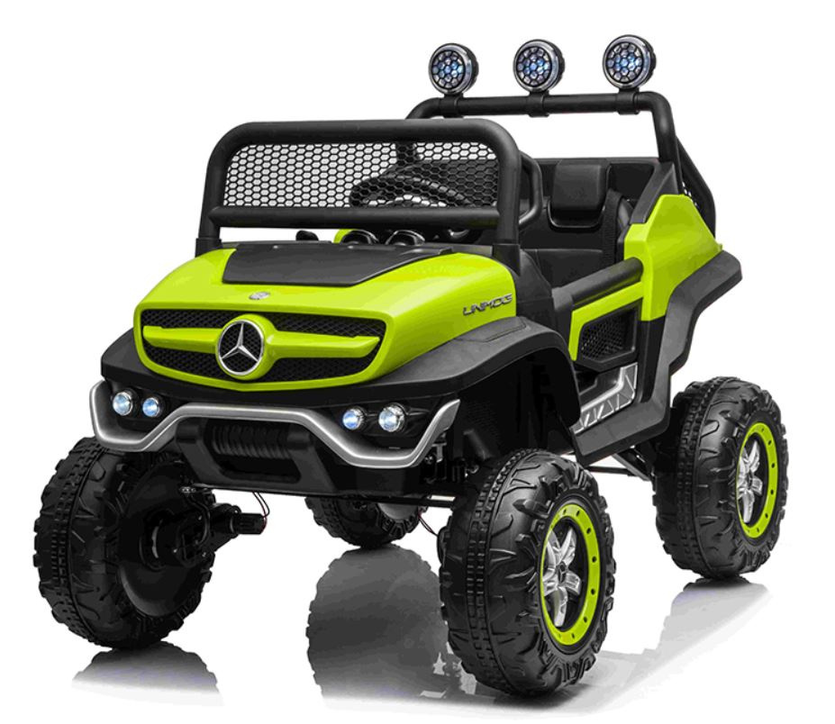 Dětské elektrické autíčko Buggy Mercedes-Benz Unimog 4x4 zelená  Dětské elektrické autíčko Buggy Mercedes-Benz Unimog 4x4 zelená