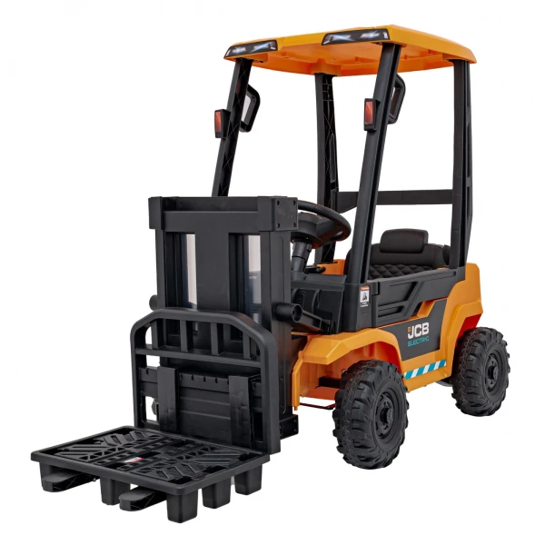  Dětský elektrický vysokozdvižný vozík JCB žlutý