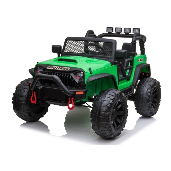  Mamido Elektrické autíčko Jeep Brothers zelené 24V 2x200W