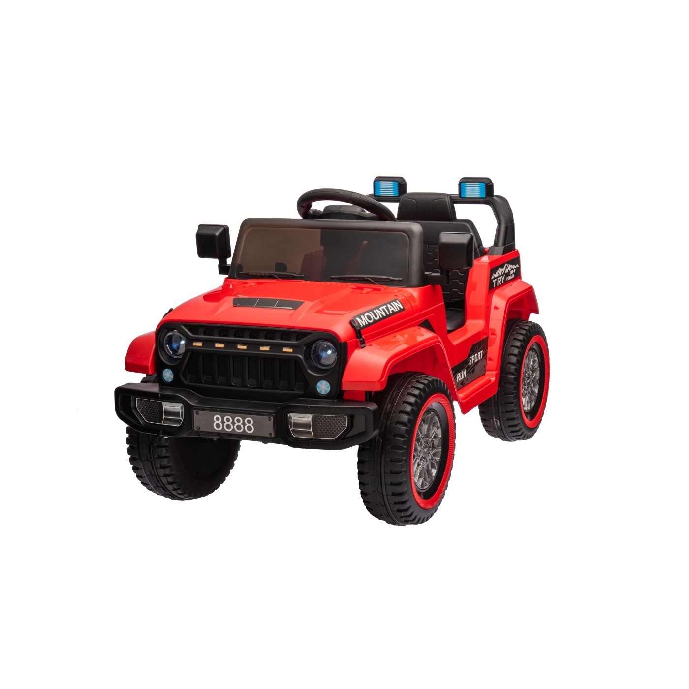 Elektrické autíčko OFF ROAD Mountain červené