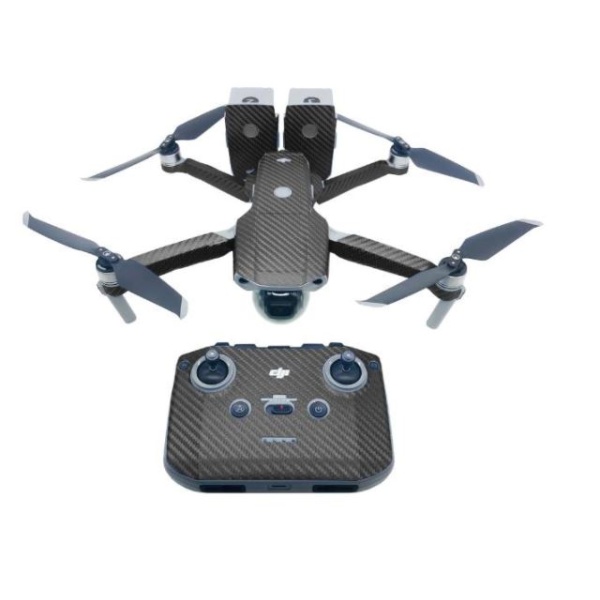 STABLECAM Sada nálepek v karbonovém designu na dron DJI Mavic Air 2 (černá) 1DJ2652