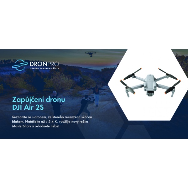 Dárkový poukaz na zapůjčení dronu DJI Air 2S