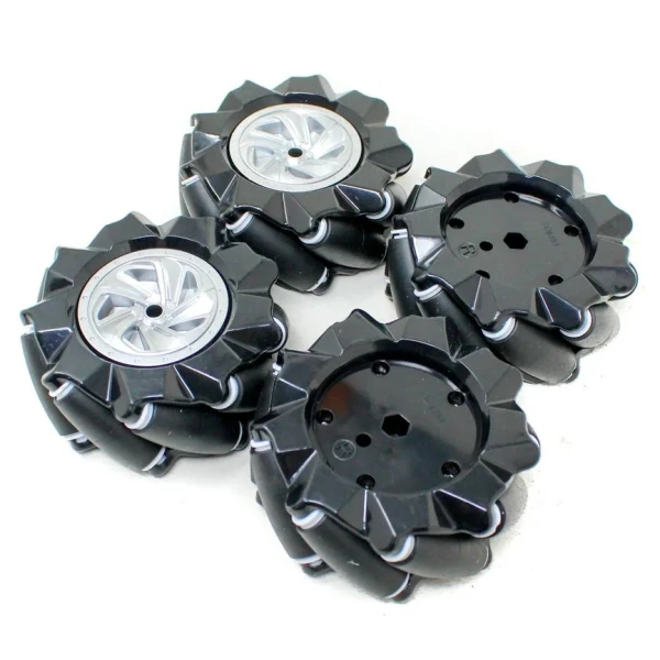 Robotická Mecanum kola 80 mm – sada 4 všesměrných kol