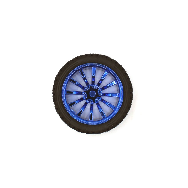 Stylové kolo 65 mm - modrý disk s 12 paprsky